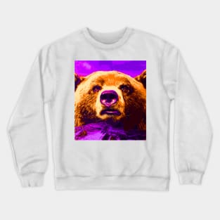 Grizzly Bear Vectored Design Crewneck Sweatshirt